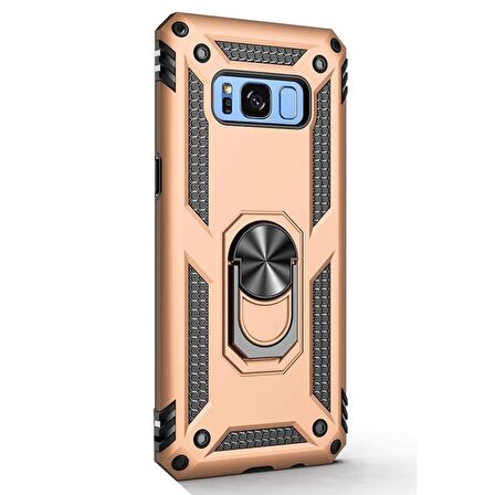 Gpack Samsung Galaxy S8 Kılıf Vega Standlı Yüzüklü Mıknatıslı