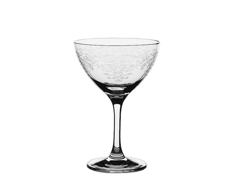 Rona Classic Cocktails Martini Kadehi - Lace - 250 ml - 6'lı Set | Slovak İşçiliği, Avrupa Üretimi