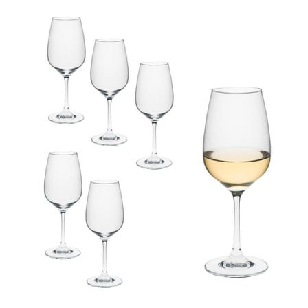 Rona Ratio Kırmızı/Beyaz Şarap Kadehi - 340 ml - 6'lı Set | Slovak İşçiliği, Avrupa Üretimi