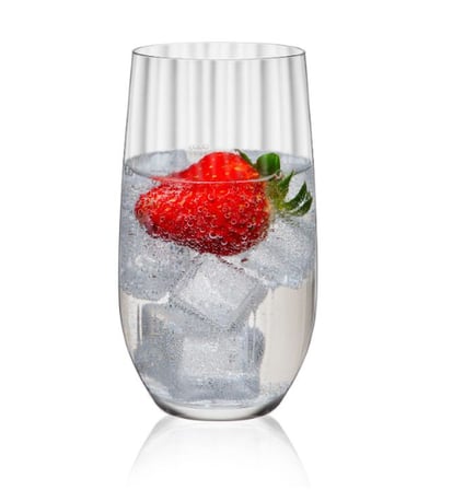 Rona Lunar Optic Meşrubat ve Long Drink Bardağı - 420 ml - 6lı Set | Slovak İşçiliği, Avrupa Üretimi