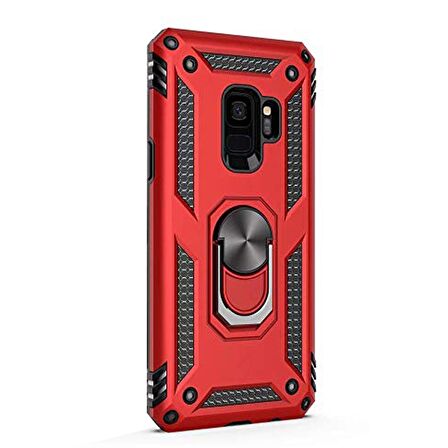 Gpack Samsung Galaxy S9 Plus Kılıf Vega Standlı Yüzüklü Mıknatıslı