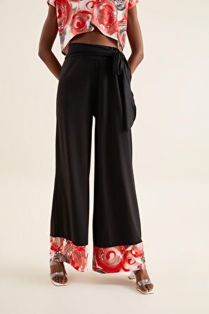 PAÇA DETAYLI KREP PANTOLON