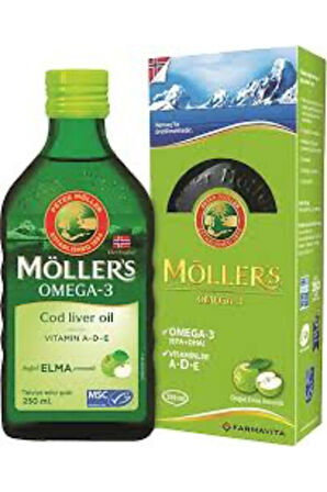 Möller’s Doğal Elma Aromalı Omg 3 Balık Yağı