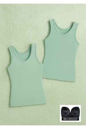 Kadın Kaşkorse Modal Pamuklu Likralı Bralet Kaplı 2'li Sütyen Atlet Q6K6K5T3KA