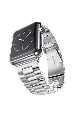 Apple Watch Ultra 49mm Metal Katlamalı Yandan Klips Kordon