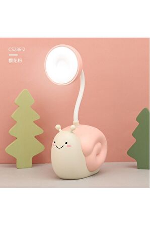 Sevimli Salyangoz Masa Lambası Göz Koruması Enerji Tasarrufu Okuma Lambası