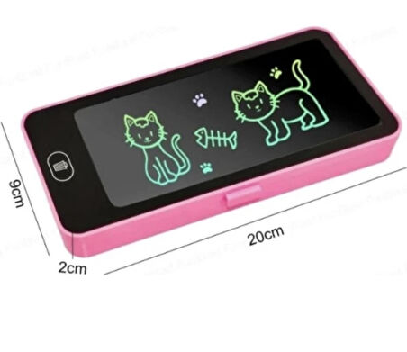 Writing Tablet Lcd 6,5 Inç Dijital Kalemli Çizim Yazı Tahtası Ve Kalemlik Grafik Not Eğitim Tableti