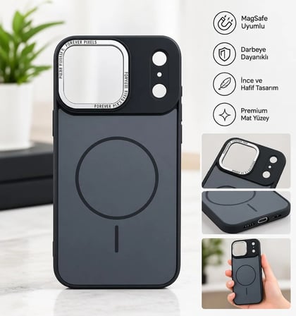İPHONE 17PROMAX STANDLI KAMERA KORUMALI SİLİKON