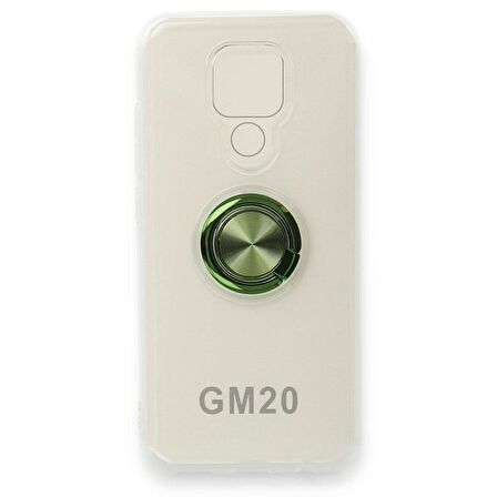 General Mobile Gm 20 Kılıf Gros Yüzüklü Şeffaf Silikon Kılıf