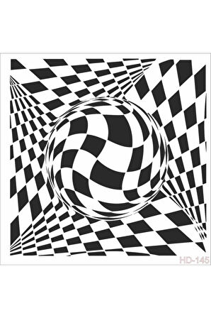 Hd145 Home Dekor Stencil 45x45