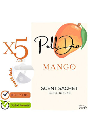 5'li Mango Dolap Ayakkabılık Ve Çekmece Parfümlü Kese Kokusu Oda Koku Kesesi