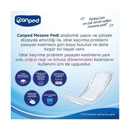 Canped Mesane Pedi Yoğun L Beden 240 lı