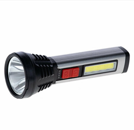 GOLD ORİON EL FENERİ USB ŞARJLI LED+COB NF-C48