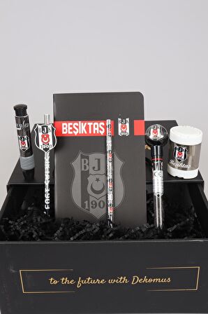 LİSANSLI BEŞİKTAŞ NOKTALI DEFTER,2'Lİ KURŞUN KALEM ,KALEMTRAŞ,SİLGİ VE VERSATİL UÇLU KALEM SETİ 