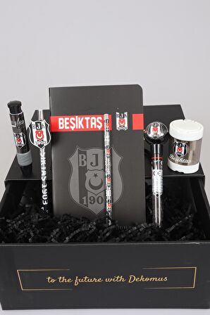 LİSANSLI BEŞİKTAŞ NOKTALI DEFTER,2'Lİ KURŞUN KALEM ,KALEMTRAŞ,SİLGİ VE VERSATİL UÇLU KALEM SETİ 