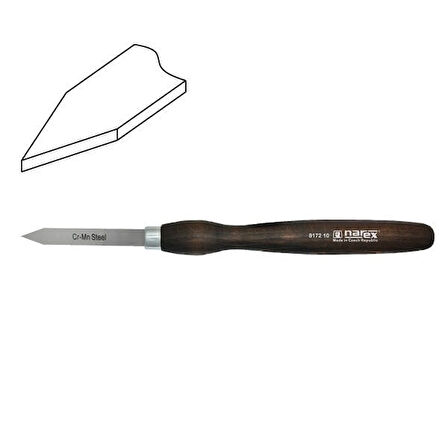 NAREX 817210 Sivri Ağızlı Ahşap Torna Bıçağı 14x105 mm