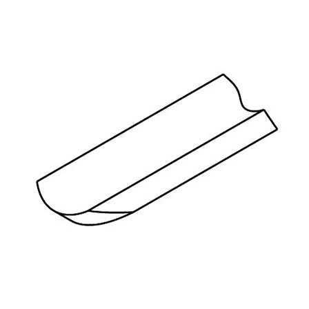 NAREX 818010 Ahşap Torna Bıçağı Sığ Oyma Ağız 14x105 mm