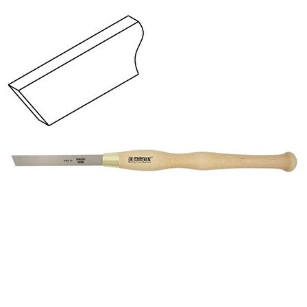 NAREX 818201 HSS Ahşap Torna Bıçağı Düz Iskarpela Ağız 18x150 mm