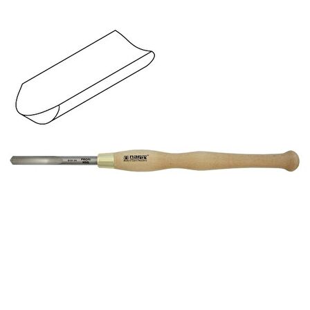NAREX 819101 HSS Ahşap Torna Bıçağı Delik Oyma Ağız 13x150 mm