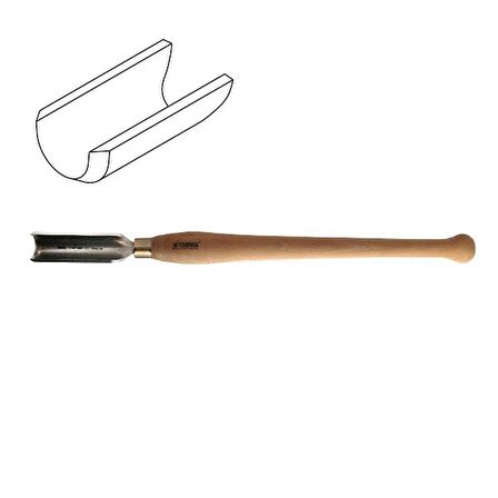 NAREX 819432 HSS Ahşap Torna Bıçağı Kaba Oyma Ağız 32x140 mm