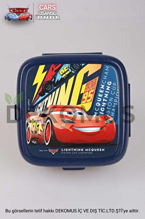 LİSANSLI CARS 2 KATLI BESLENME KUTUSU / LUNCH BOX CHAMPION