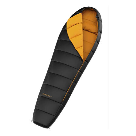 Hannah Sherpa 300 Uyku Tulumu - Sağ Jet Black-İnca Gold-190P