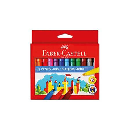 Faber-Castell Jumbo Keçeli Kalem 12'li