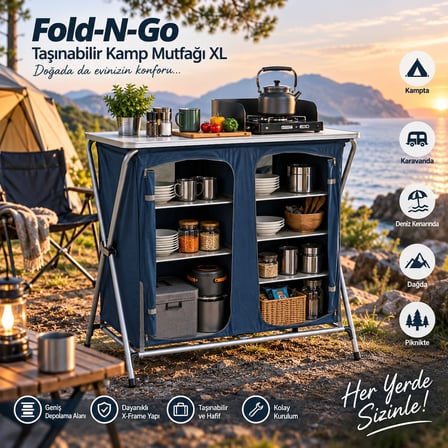 Pinguin Kitchen Kamp Mutfağı XL Beden