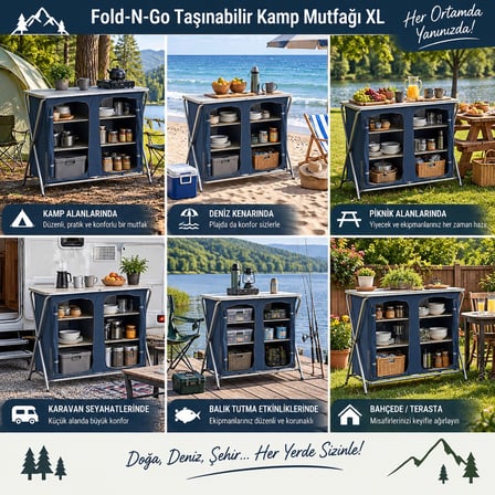 Pinguin Kitchen Kamp Mutfağı XL Beden