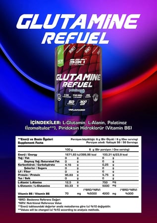 SSN Sports Style Nutrition Amino Kombinasyonu 6 (Glutamine + Bcaa 315 Gr + Arginine Powder )