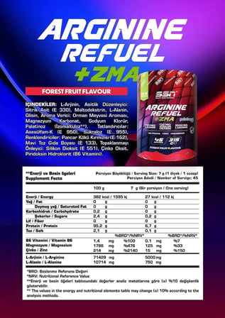 SSN Sports Style Nutrition Amino Kombinasyonu 6 (Glutamine + Bcaa 315 Gr + Arginine Powder )