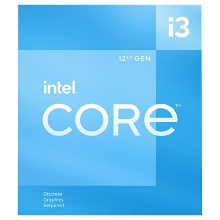 Intel i3-12100F (3.3 GHz - 4.3GHz) 12MB LGA1700P 65W Tray İşlemci