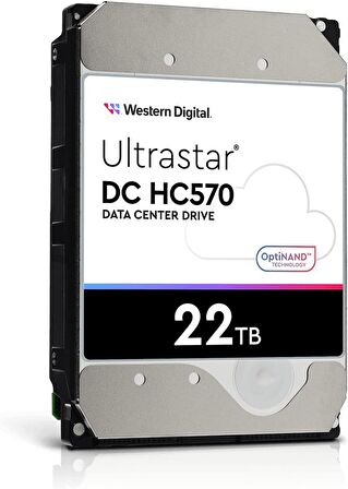 Wd Ultrastar 3.5 inc 22TB 7200RPM 512MB HC570 0F48155 WUH722222ALE6L4 Sabit Disk(5 Yıl Garantili)