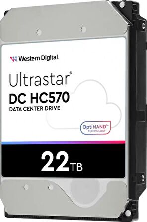 Wd Ultrastar 3.5 inc 22TB 7200RPM 512MB HC570 0F48155 WUH722222ALE6L4 Sabit Disk(5 Yıl Garantili)