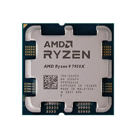 AMD Ryzen 9 7950X 4.50GHz 64MB AM5 TRAY İşlemci (Grafik Kart VAR, Fan YOK)