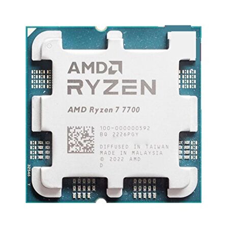 AMD Ryzen 7 7700 3.80GHz 32MB AM5 TRAY İşlemci (Grafik Kart VAR, Fan YOK)