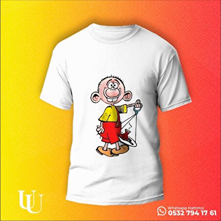 Yuvarlak Yaka Siyah- Beyaz Unicex Tişört
