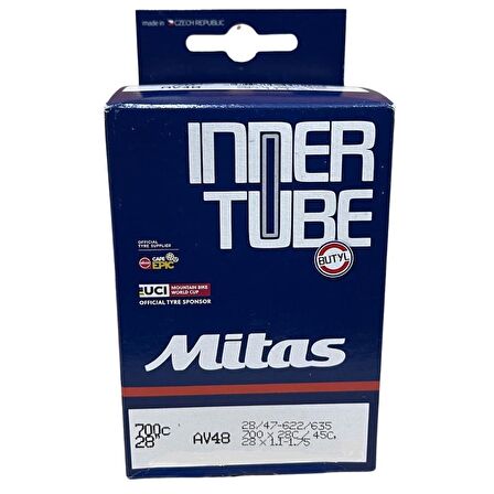 Mitas 700X28/45C 48 mm Kalın Sibop Bisiklet İç Lastik - LSI-180