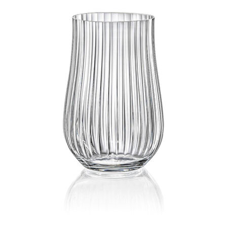 Bohemia Kristal Tulipa Jumbo Optikli 6’lı Meşrubat Bardak Takımı 450 ML  