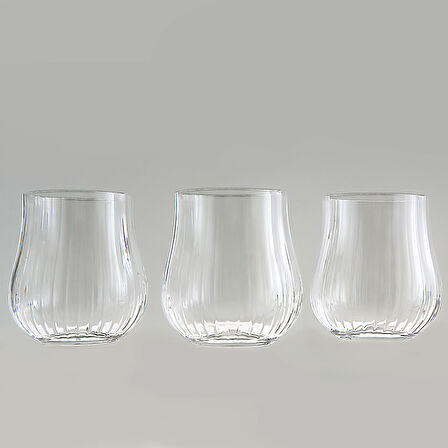 Jumbo Tulipa Tumbler Optikli Bardak Takımı 350 ml
