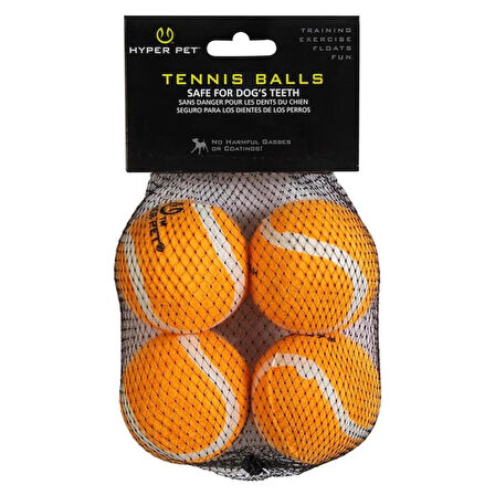 Hyper Pet 4'lü Turuncu Tenis Topu (Orta Boy)