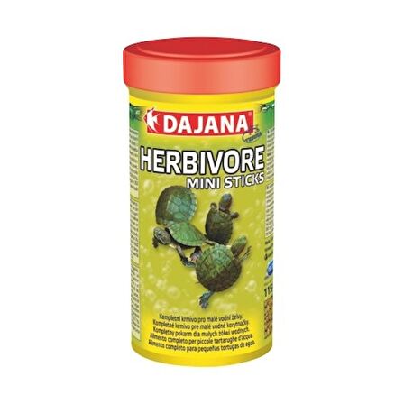 Dajana Tortoise Herbivore Mini Stick Sürüngen Yemi 250 Ml 55 Gr