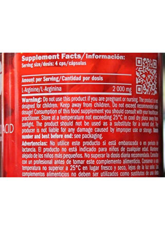 AMIX Arginine / 120 Caps