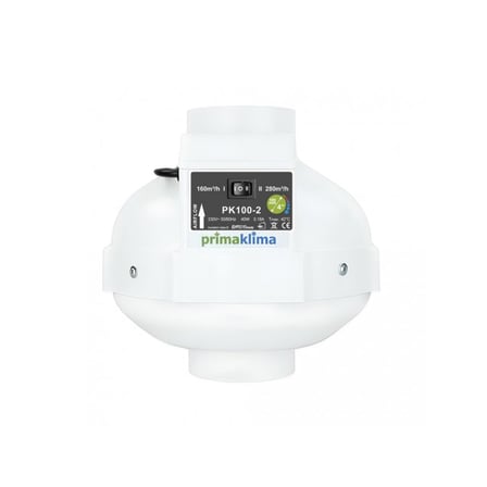 Prima Klima PK100-2 Fan 280 m3/h 100 mm 2 Hız Modu