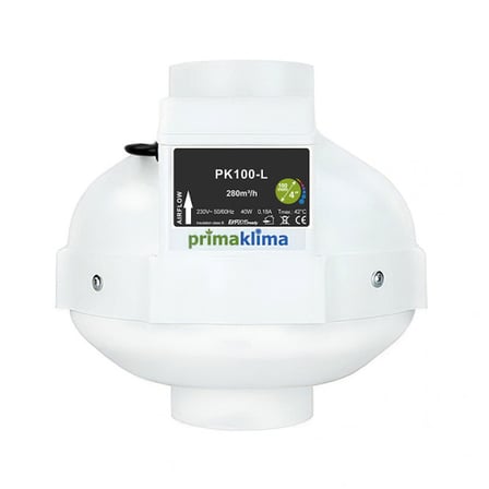 Prima Klima PK100-L Fan 280 m3/h 100 mm