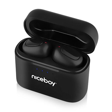 Niceboy HIVE Podsie 3 Siyah Kablosuz Bluetooth 5.1 35 Saat Pil Ömürlü Kulaklık