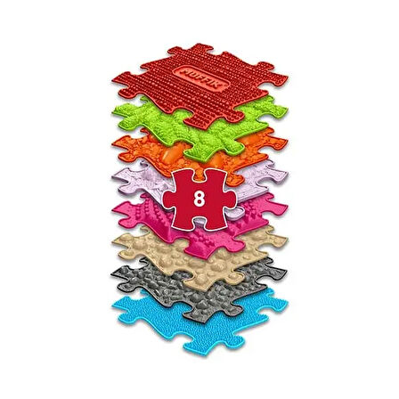 Muffik Ortopedik Duyu Matı Medium Set 8 Lİ