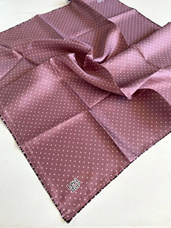 Levidor Tivil Saf İpek Eşarp 49353 Gül Kurusu Karışık Desen