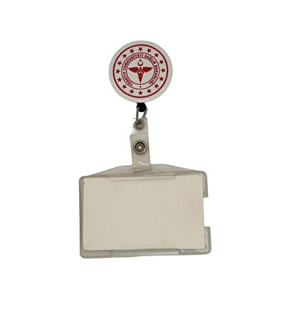 Sağlık Bakanlığı Logo Temalı Metal Yoyo Kartlık Yoyo Yaka Kartlığı