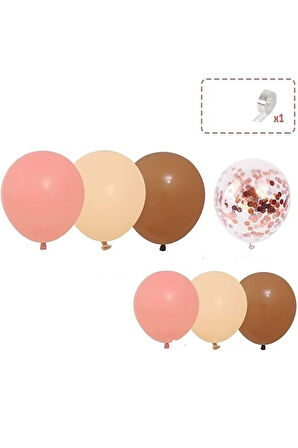 Pembe Kahverengi Balonlar, Doğum Günü parti balon zinciri